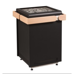 Электрокамин SENTIOTEC Concept R Black, 9.0 кВт
