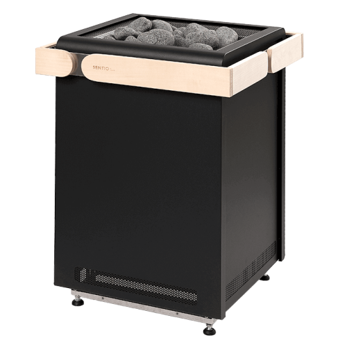 Электрокамин SENTIOTEC Concept R Black, 9.0 кВт