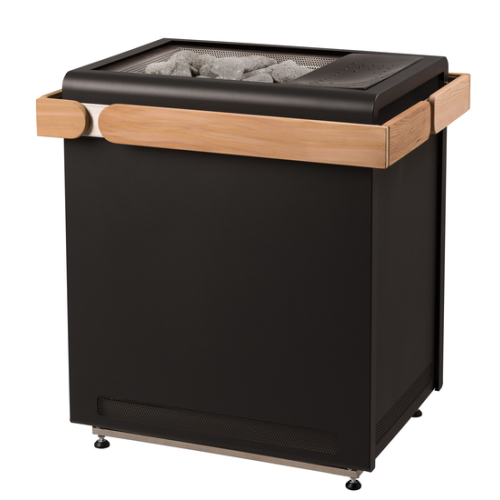 Электрокамин SENTIOTEC Concept R combi, чёрная, 9.0 кВт 