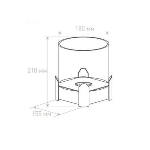 Настольный биокамин Silver Smith MINI 1 