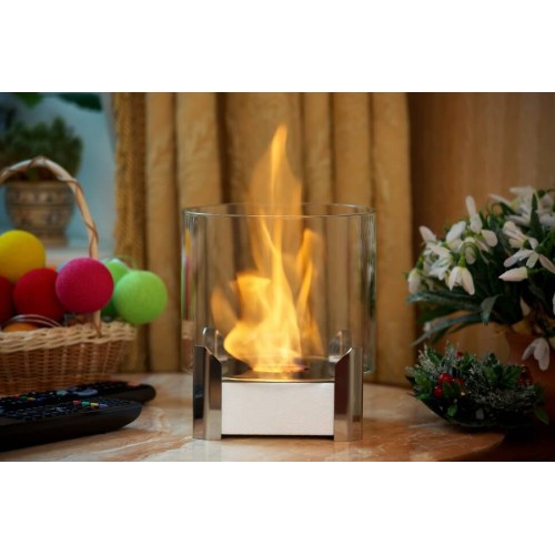 Настольный биокамин Silver Smith MINI 1 PREMIUM White 
