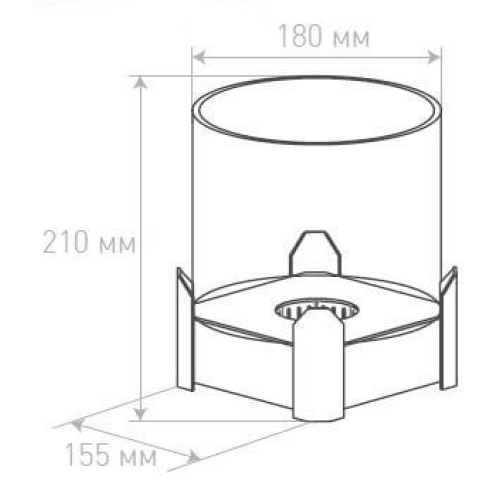 Настольный биокамин Silver Smith MINI 1 PREMIUM White 