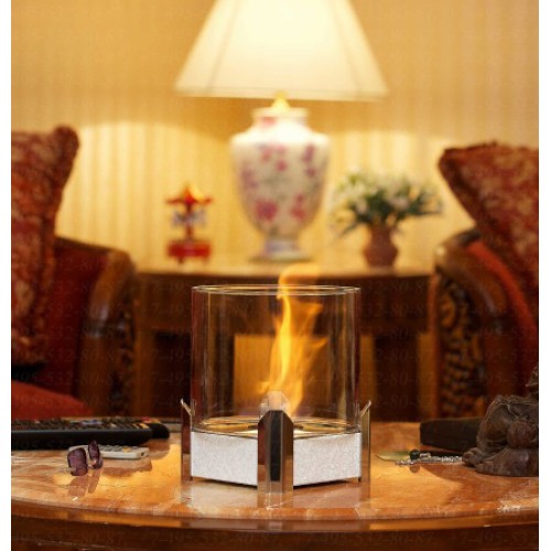 Настольный биокамин Silver Smith MINI 1 PREMIUM White 