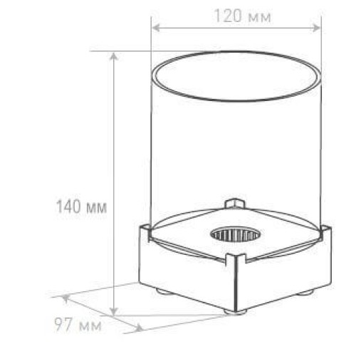 Настольный биокамин Silver Smith NANO 1 PREMIUM Grey 
