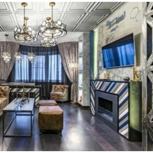 Напольный биокамин Silver Smith PORTAL LUX 2 Glass 