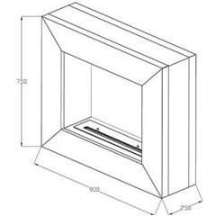 Напольный биокамин Silver Smith PORTAL LUX 2 Glass