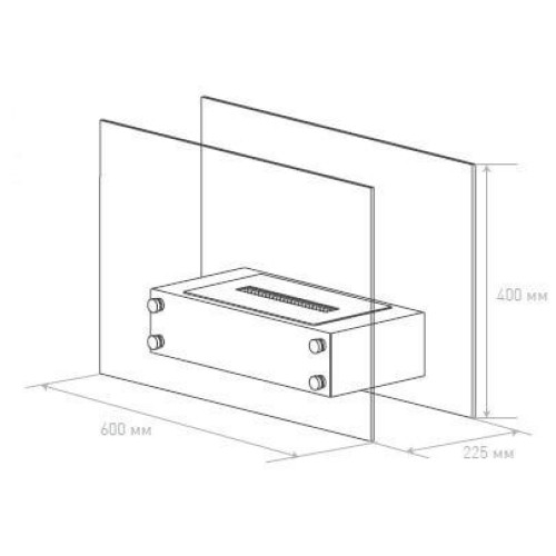 Напольный биокамин Silver Smith STANDART Level 