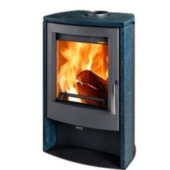 Дровяная печь THORMA ALVESTA II, серая/речной камень