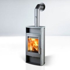 Дровяная печь THORMA ALVESTA, серая/стеатит