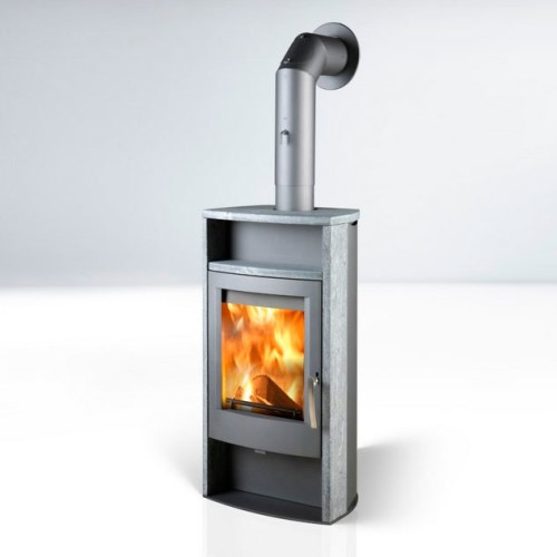 Дровяная печь THORMA ALVESTA, серая/стеатит 