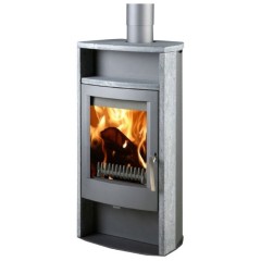 Дровяная печь THORMA ALVESTA, серая/стеатит