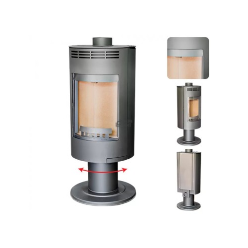 Дровяная печь THORMA ANDORRA II Exclusive, серая 