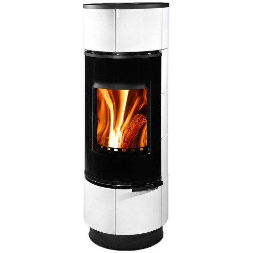 Дровяная печь THORMA ATIKA Ceramic PLUS, белая, с аккумулирующими камнями 