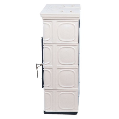 Дровяная печь THORMA BORGHOLM TOP, черный/керамика слоновая кость 