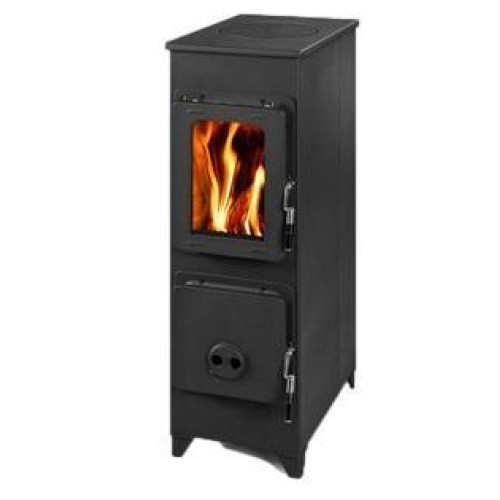 Дровяная печь THORMA FLENSBURG, черная, эмалированная 