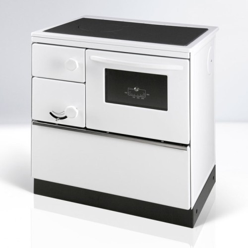 Дровяная печь THORMA OKONOM75/FIKO DELUXE, правая, белая 