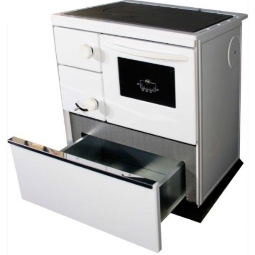 Дровяная печь THORMA OKONOM75/FIKO DELUXE, правая, белая 