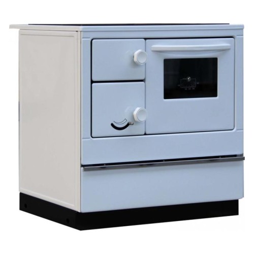 Дровяная печь THORMA OKONOM 85/FIKO DELUXE, левая, белая 