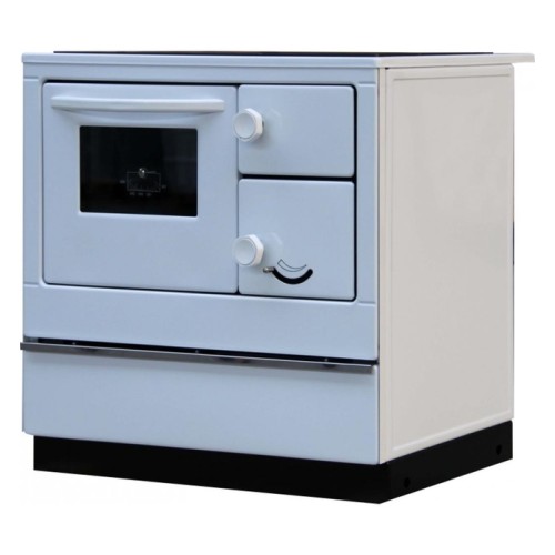 Дровяная печь THORMA OKONOM 85/FIKO DELUXE, правая, белая 