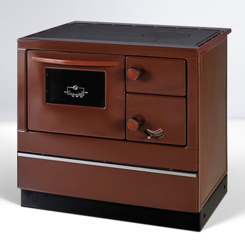 Дровяная печь THORMA OKONOM 85/FIKO DELUXE, правая, коричневая 
