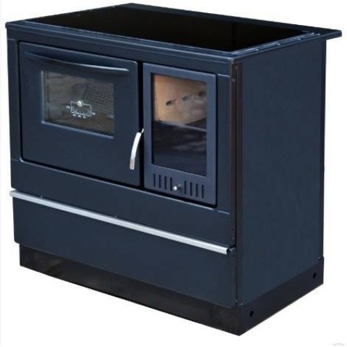 Дровяная печь THORMA OKONOM 85/FIKO Excellent H, левая, черная 