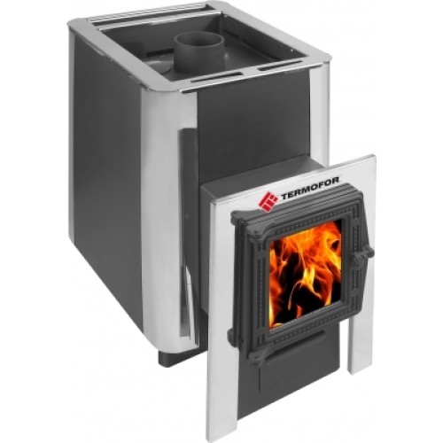 Дровяная печь Термофор ДоброПар 9-14 (чугунная дверца со стеклом) 