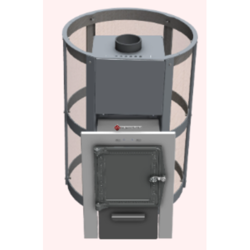 Дровяная печь TMF Кольчуга 14-18 (чугунная дверца) 