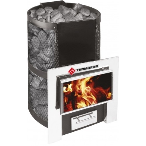 Дровяная печь TMF Кольчуга 14-18 (панорамная дверца+парогенератор) 