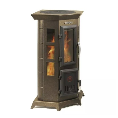 Дровяная печь TMF ПО Статика Квинта, черная бронза 