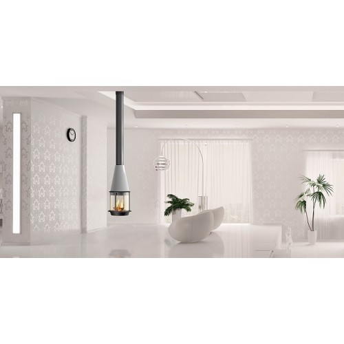 Готовый дровяной каминокомплект TRAFORART ARLET CENTRAL высокое стекло 