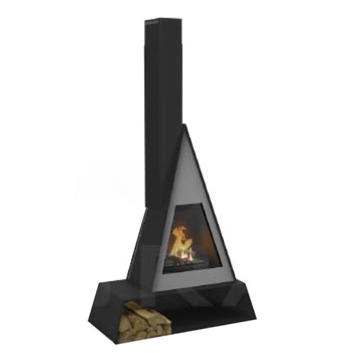 Готовый дровяной каминокомплект TRAFORART BREDA FRONTAL труба слева 