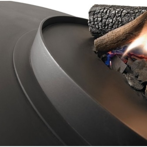 Готовый дровяной каминокомплект TRAFORART DIAMANTE CENTRAL INOX без стекла 