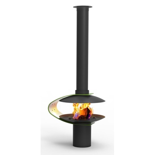 Готовый дровяной каминокомплект TRAFORART FANCY CENTRAL ART со стеклом 