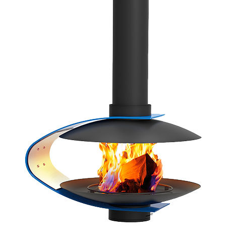 Готовый дровяной каминокомплект TRAFORART FANCY CENTRAL ART со стеклом 