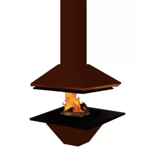 Готовый дровяной каминокомплект TRAFORART GAIA CENTRAL без стекла 