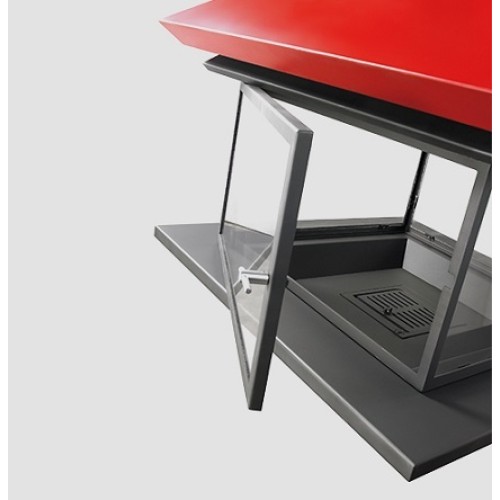 Готовый дровяной каминокомплект TRAFORART GAIA CENTRAL со стеклом 