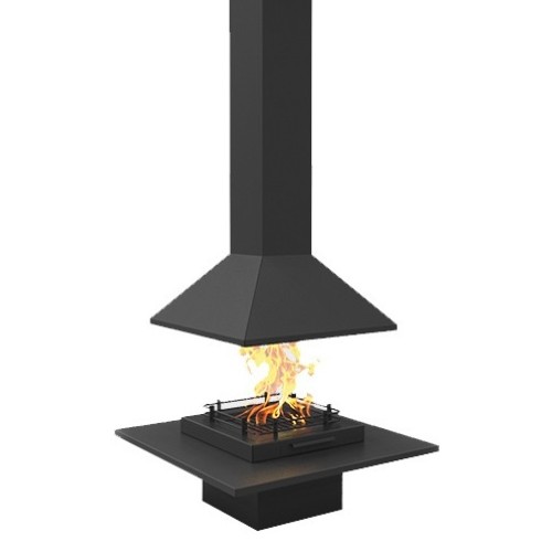 Готовый дровяной каминокомплект TRAFORART VULCANO CENTRAL без стекла 