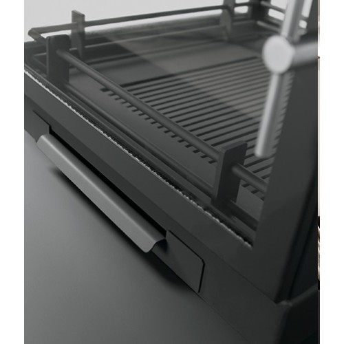 Готовый дровяной каминокомплект TRAFORART VULCANO CENTRAL со стеклом полка керамика белая 