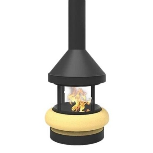 Готовый дровяной каминокомплект TRAFORART ZEUS CENTRAL со стеклом 