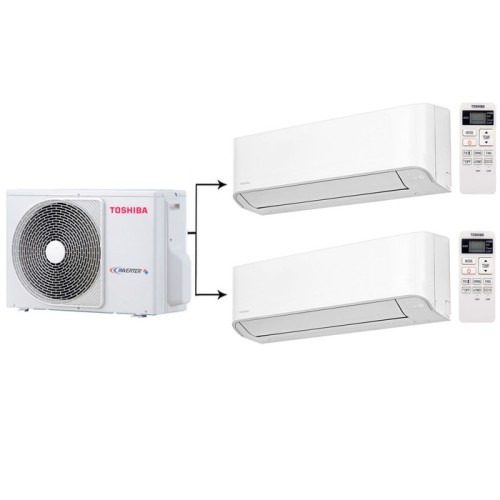 Наружный блок мультисплит системы Toshiba RAS- 2M18U2AVG-E/RAS-B07J2KVG-E*2шт 