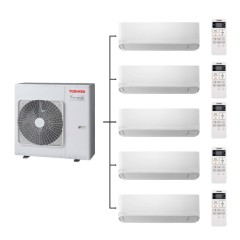 Наружный блок мультисплит системы Toshiba RAS-5M34U2AVG-E/RAS-B07J2KVG-E*5шт