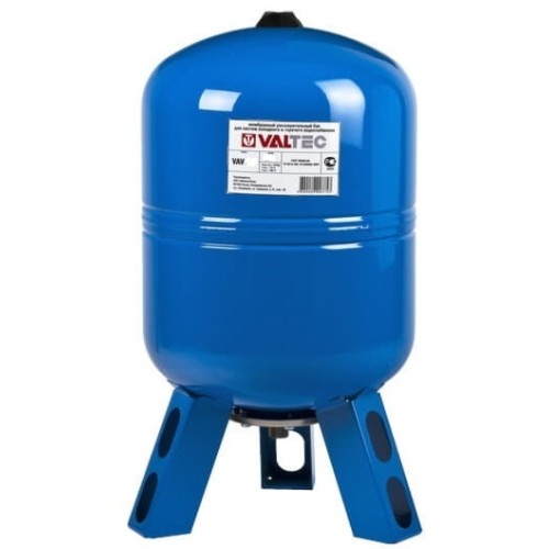 Расширительный бак VALTEC Бак расширительный для ГВС и ХВС 80л. СИНИЙ (с ножками) 
