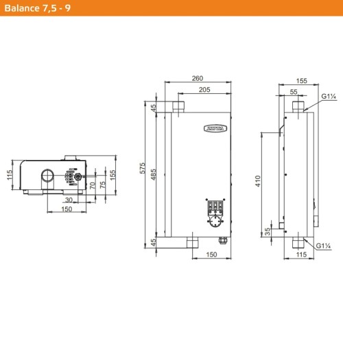 Электрокотел ZOTA Balance 7,5