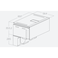 ELICA LHOV COMBISTEAM BL/A/90 (4в1: Варочная панель, вытяжка, духовка, пароварка)