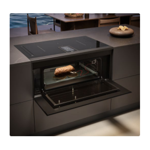 ELICA LHOV COMBISTEAM BL/A/90 (4в1: Варочная панель, вытяжка, духовка, пароварка)