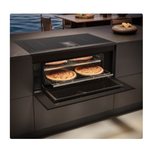 ELICA LHOV COMBISTEAM BL/A/90 (4в1: Варочная панель, вытяжка, духовка, пароварка)