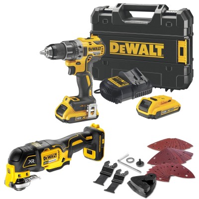 Дрель аккумуляторная DEWALT  DCD 791 D2 + Мультитул DCS 356 N