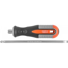 Отвертка OMBRA стержневая двусторонняя ROUND GRIP, РН2,SL6x150мм   756215