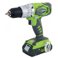 Дрель аккумуляторная GREENWORKS G24CD 24 V без акк и з/у   3801107