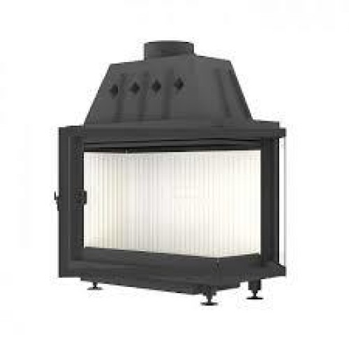 Угловая правая дровяная топка ЭКОКАМИН Альфа 1000R два стекла правая 